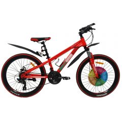 Купить Велосипед SPARK FORESTER 2.0 24 ст11 ам лок-аут диск неоновый красный