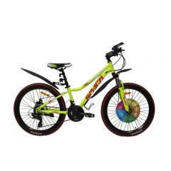 Купить Велосипед SPARK WAVE 24 ст12 ам лок-аут диск неоновый желто-зеленый