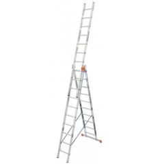 Купить Лестница универсальная 3-секционная KRAUSE Tribilo (3х10 ступенек) (129680)