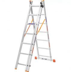 Купить Лестница алюминиевая 3-х секционная BLUETOOLS (3х7 ступеней) (160-9307)