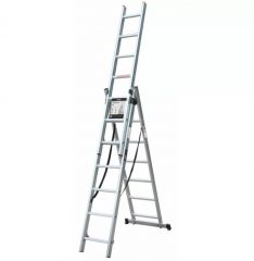 Купить Лестница алюминиевая 3-х секционная LADDER STANDARD (3х7 ступеней) (190-9307)