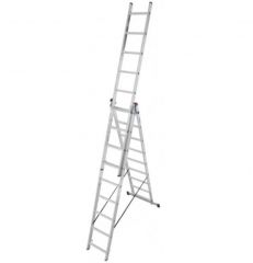 Купить Лестница универсальная 3-секционная KRAUSE Corda (3х9 ступенек) (030399)