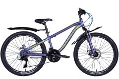 Купить Велосипед Discovery 24 FLINT AM DD рама-13 фиолетово-серебристый Pl 2024