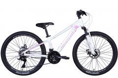 Купить Велосипед Discovery 24 QUBE AM DD рама 11,5 `` 2024 бело-розовый