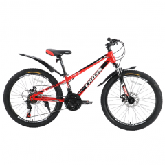 Купити Велосипед Cross 24 ST Focus 2024 Рама-11 red-black