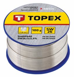Припій олово TOPEX 60% Sn 100 г 44E514