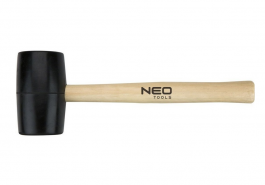 Киянка гумова NEO 50 мм, 340 г, рукоятка дерев`яна