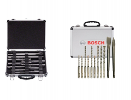 Свердла і зубило Bosch SDS+ набір 11 од., в кейсі