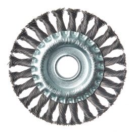 Щетка дисковая Vitals плетеная сталь 125x22,2м 0,5мм