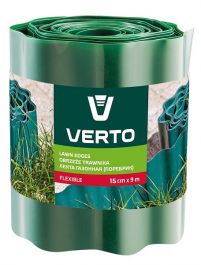 Стрічка газонна VERTO 15G511 15 cm x 9 m зелена