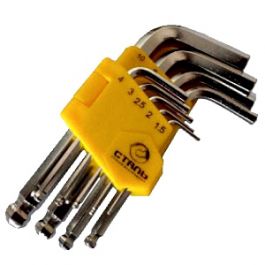 Набор Г-образных ключей СТАЛЬ 44528