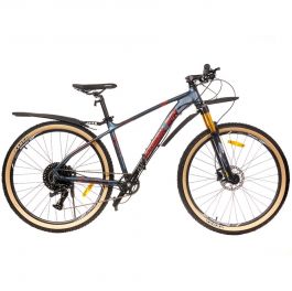Велосипед SPARK AIR BRIGHT 27.5-AL-17-AML-HDD (Чорний з червоним)