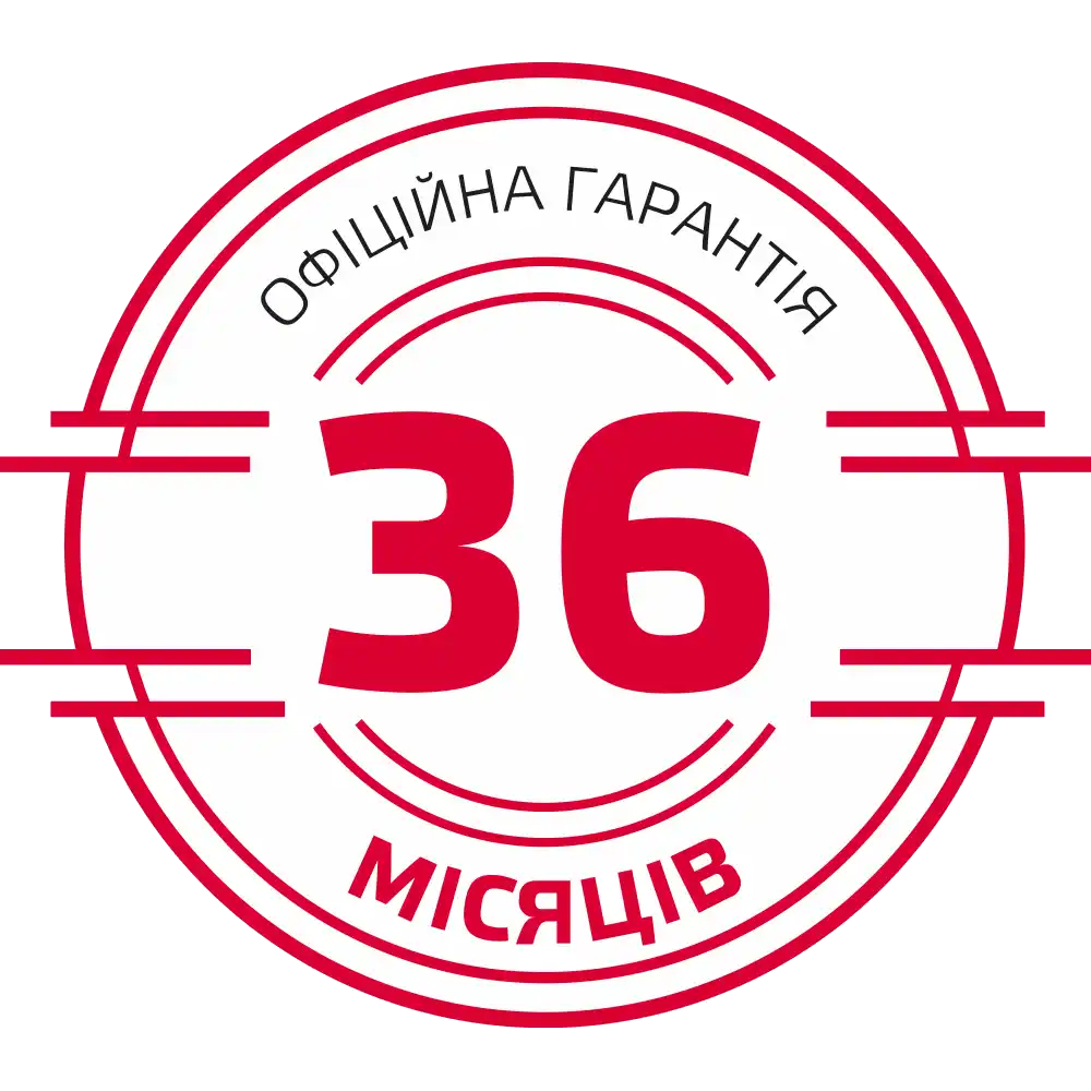 Официальная гарантия 36 месяцев на Vitals EH-52