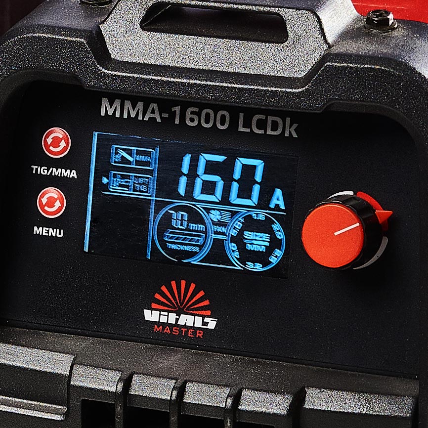 Сварочный аппарат Vitals Master MMA-1600 LCDk
